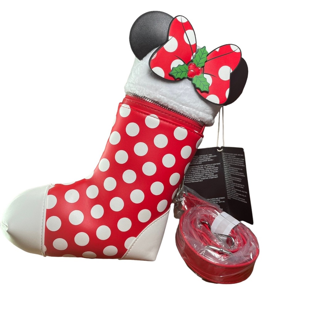 Loungefly X Disney Minnie Mouse Christmas Stocking‎ Crossbosy NEW